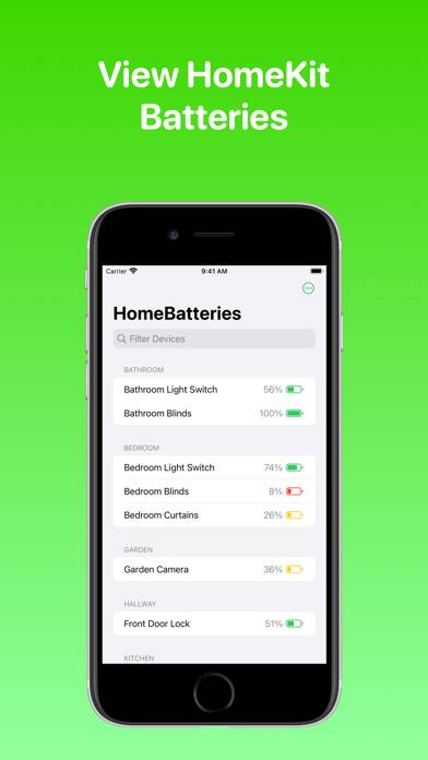 HomeBatteries for HomeKit App-Screenshot #1