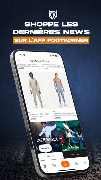 FootKorner Capture d'écran de l'application