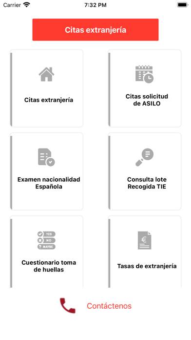 Extranjería app captura de pantalla #4