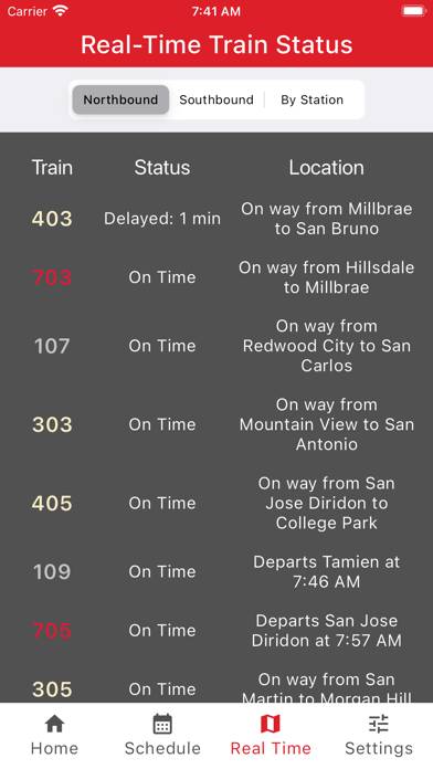Caltrain Commuter App screenshot #6