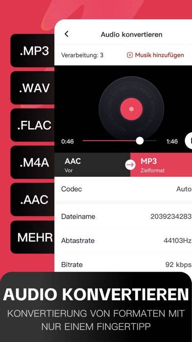 Audio Editor App-Screenshot