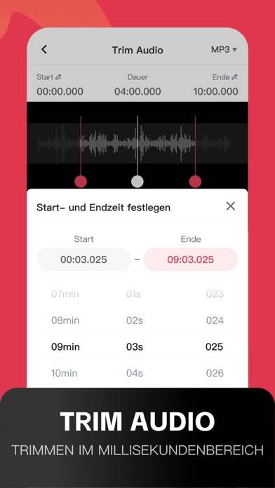 Audio Editor App-Screenshot