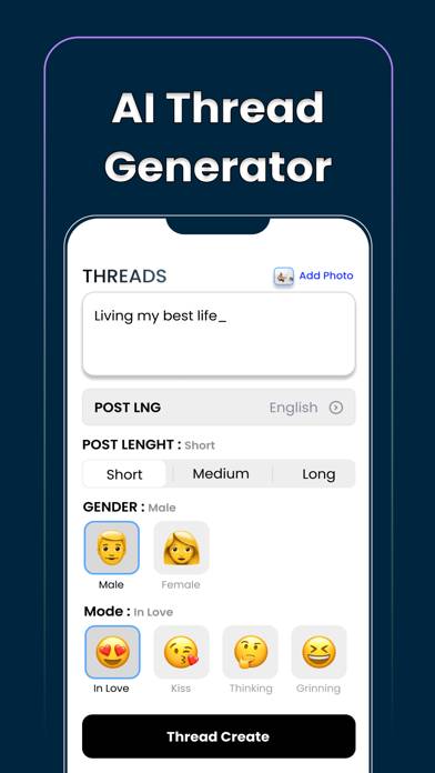 Thread Post Maker for Insta App screenshot #1
