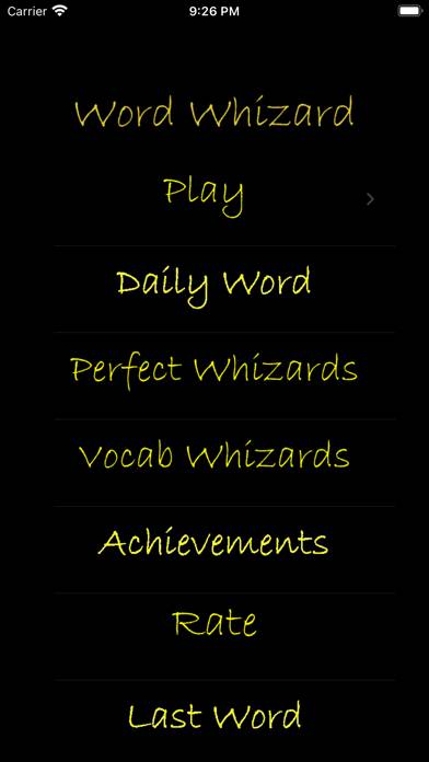 Word Whizard game screenshot