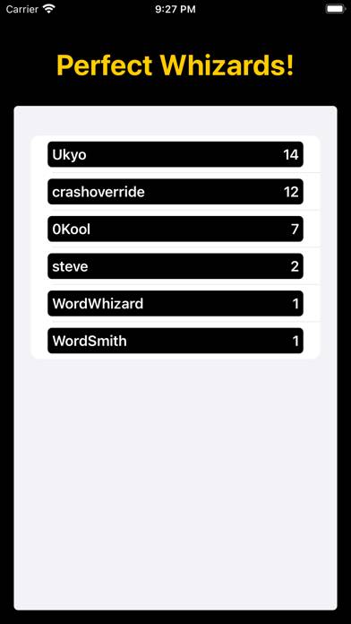 Word Whizard game screenshot