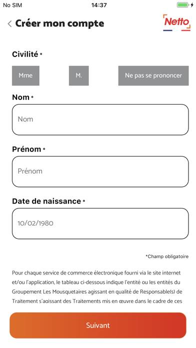 Netto France Capture d'écran de l'application