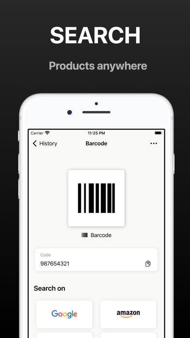 QR Code & Barcode Scanner app. App screenshot