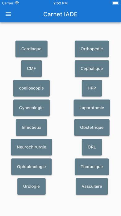 Carnet IADE Capture d'écran de l'application #3