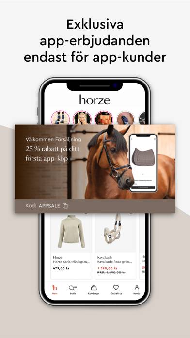 Horze Equestrian App skärmdump