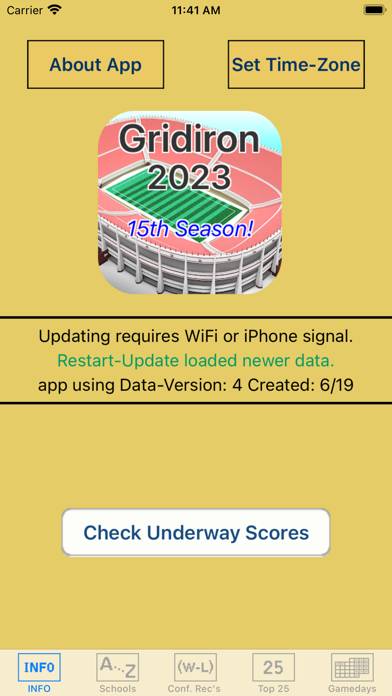 Gridiron 2023 College Football App screenshot #1