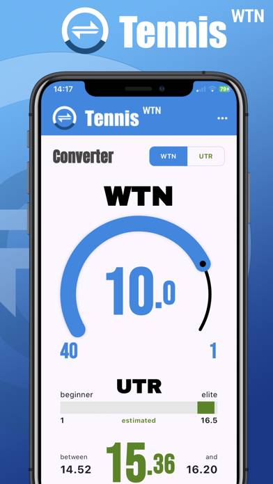 Tennis WTN App screenshot #1