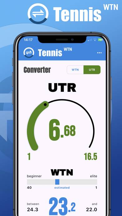 Tennis WTN App screenshot #2