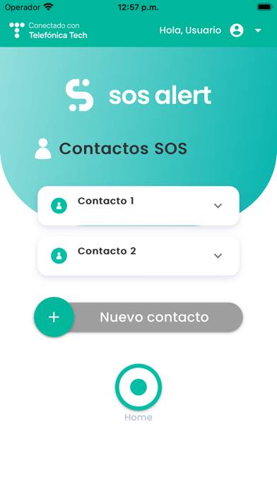 SOS Alert Captura de pantalla de la aplicación