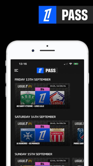 Ligue 1 plus Capture d'écran de l'application
