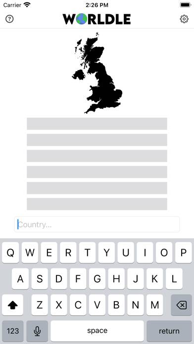 Worldle - Country Guess immagine dello schermo