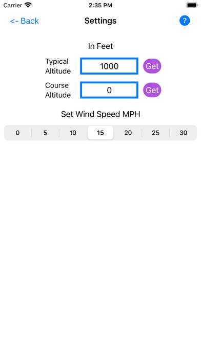 Golf Club Distance App screenshot #2
