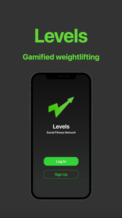 Levels: Social Fitness Network App skärmdump #1