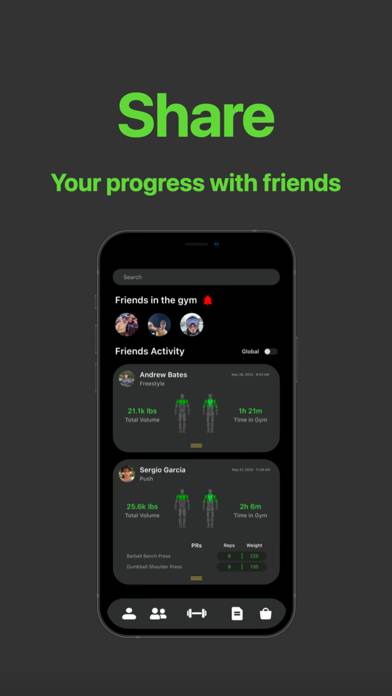 Levels: Social Fitness Network App skärmdump #4