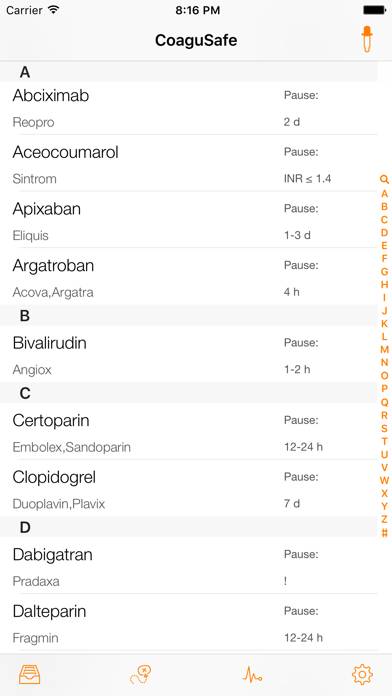 CoaguSafe App-Screenshot #1