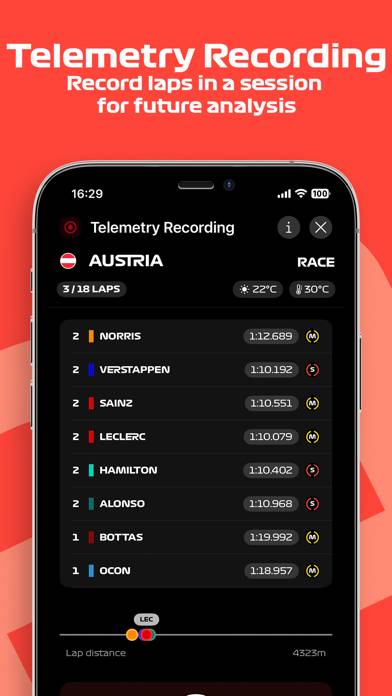 F1 Telemetry Captura de pantalla de la aplicación #6