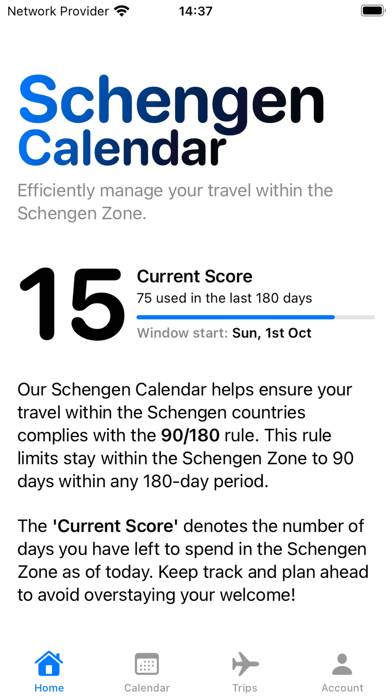 Schengen Calendar