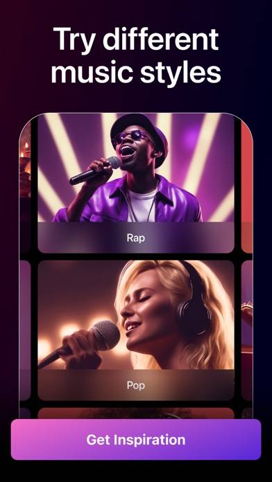 Music AI : Song Generator Captura de pantalla de la aplicación #4