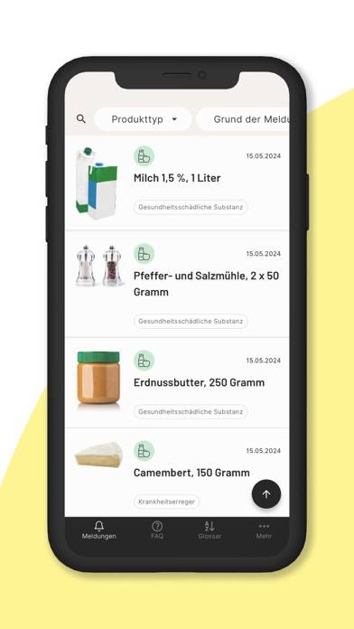 Lebensmittelwarnung.de App screenshot #2