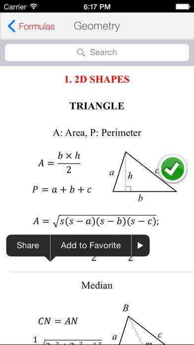 Maths Formulas Captura de pantalla de la aplicación #2