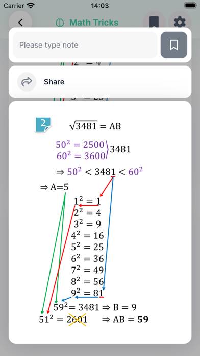 Maths Formulas App screenshot