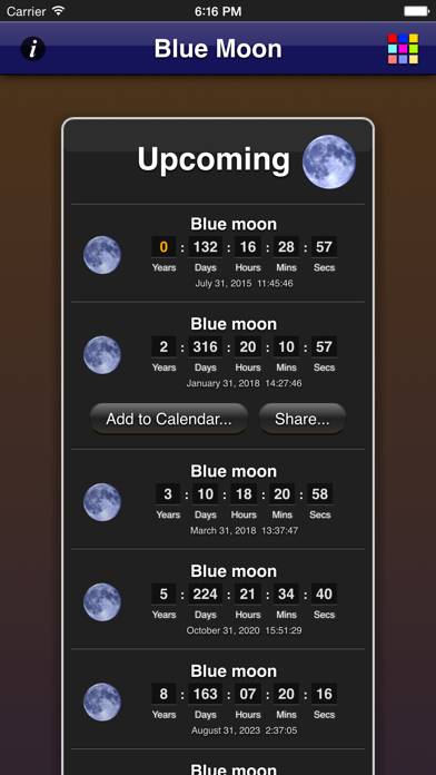 Blue Moon App App screenshot #3