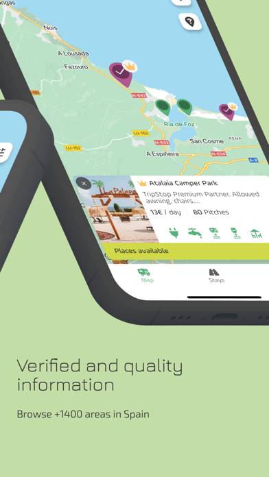 TripStop: Camper spots App screenshot