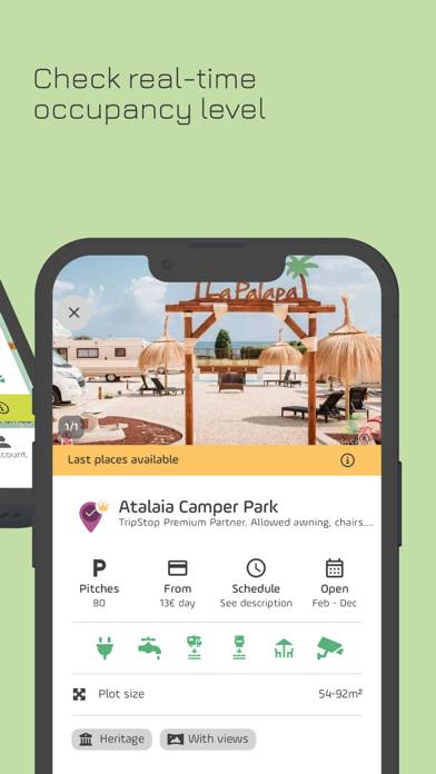 TripStop: Camper spots App screenshot