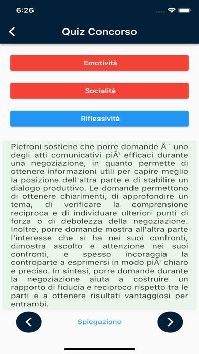 Concorso Docenti Schermata dell'app