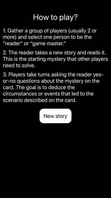 Black Stories Mystery Riddles App skärmdump #2