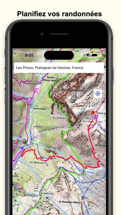 Carte de randonnée ign & gps Capture d'écran de l'application #1