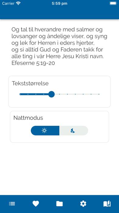 Åndelige sanger og salmer App skärmdump