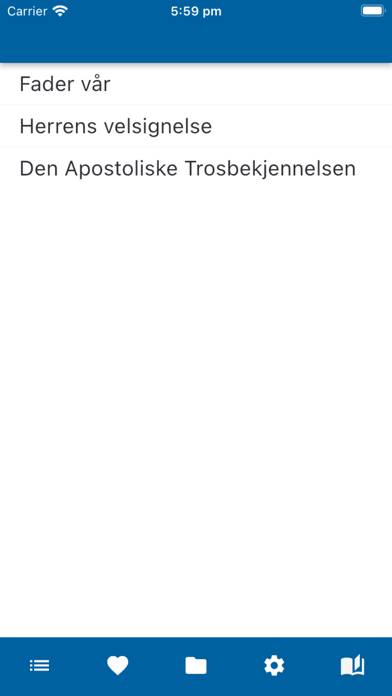 Åndelige sanger og salmer App skärmdump