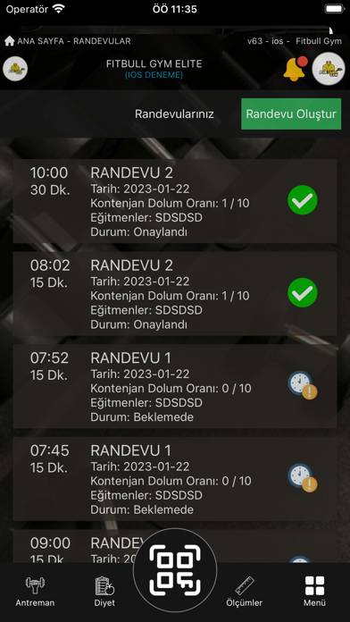 Fitbull Gym App screenshot