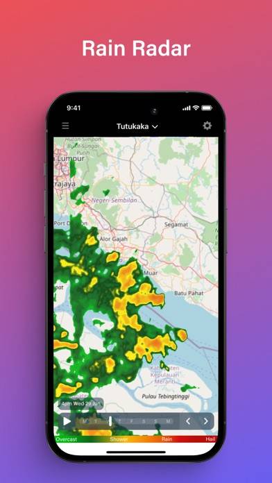 PredictRain App-Screenshot