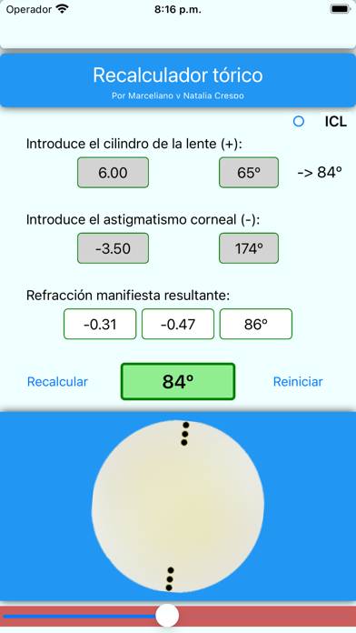 Toric Recalculator Captura de pantalla de la aplicación #3