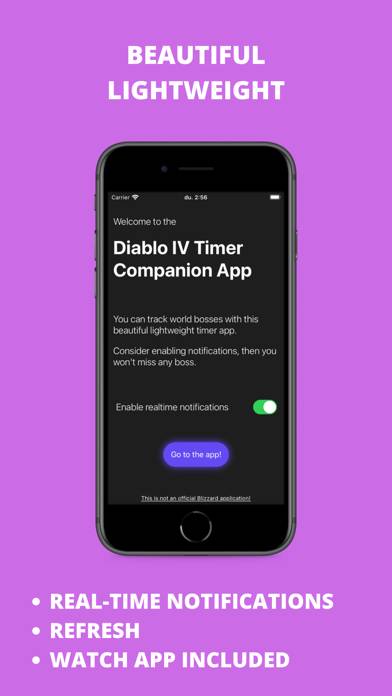 Diablo IV Timer App skärmdump #1