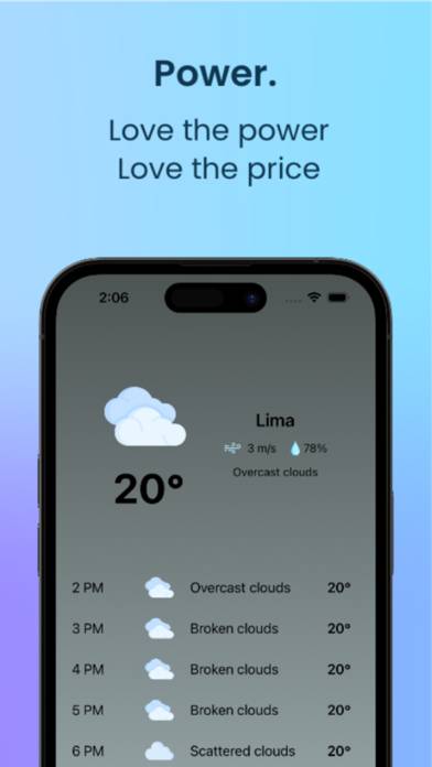 Weather Lite: Minimalist Captura de pantalla de la aplicación #3