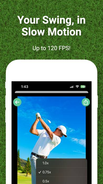 Golfschwung-Vision: Zeitlupe App-Screenshot