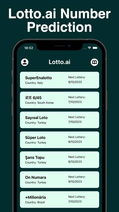 Lotto.ai Number Prediction Uygulama ekran görüntüsü #1