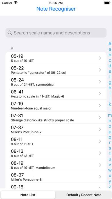 Note Recogniser