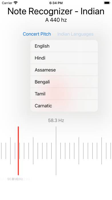 Note Recognizer Capture d'écran de l'application