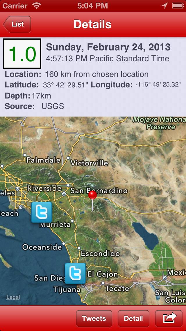 Earthquake Schermata dell'app #2