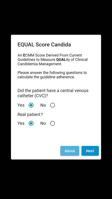 EQUAL Score Candida App screenshot #1