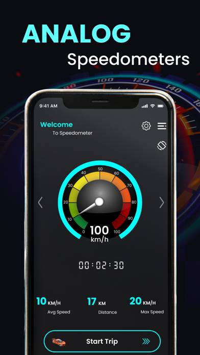 GPS Speedometer Speed Tracker App screenshot #1
