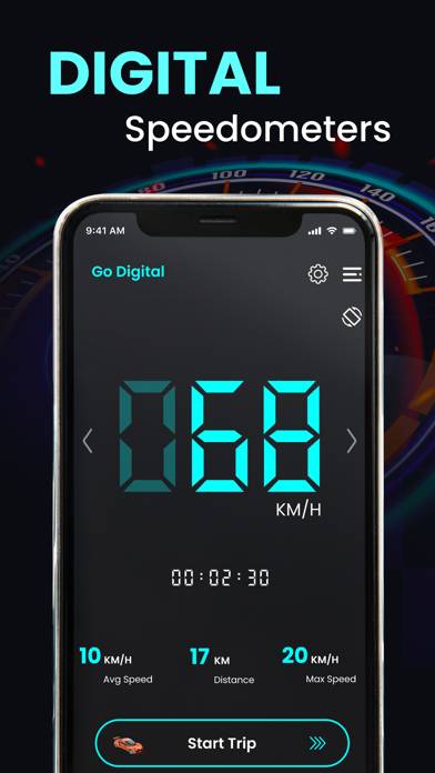 GPS Speedometer Speed Tracker App screenshot #2